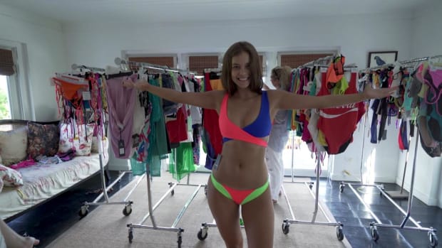 Barbara Palvin SI Swimsuit Fitting